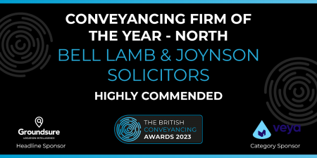British Conveyancing Awards - Highly Commended Conveyancing Firm of the Year (North) - Bell Lamb & Joynson